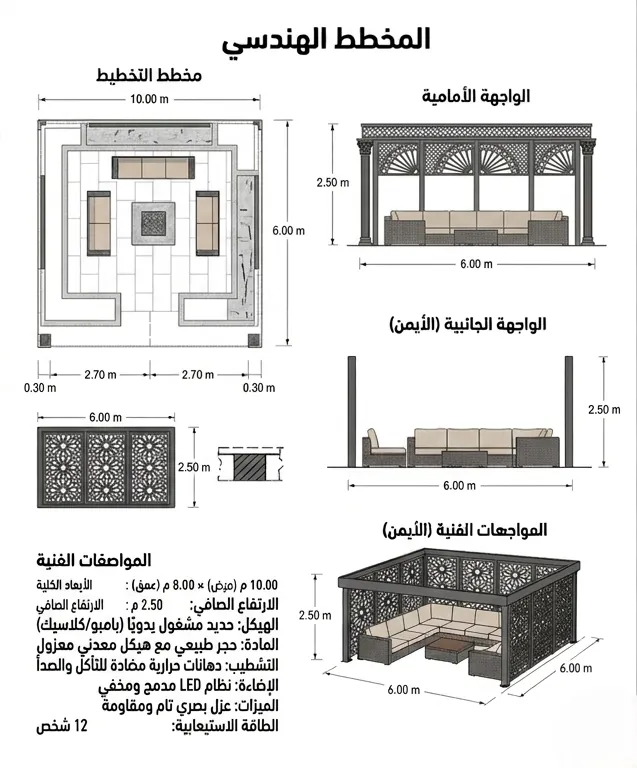 البرجولات الحديدية B