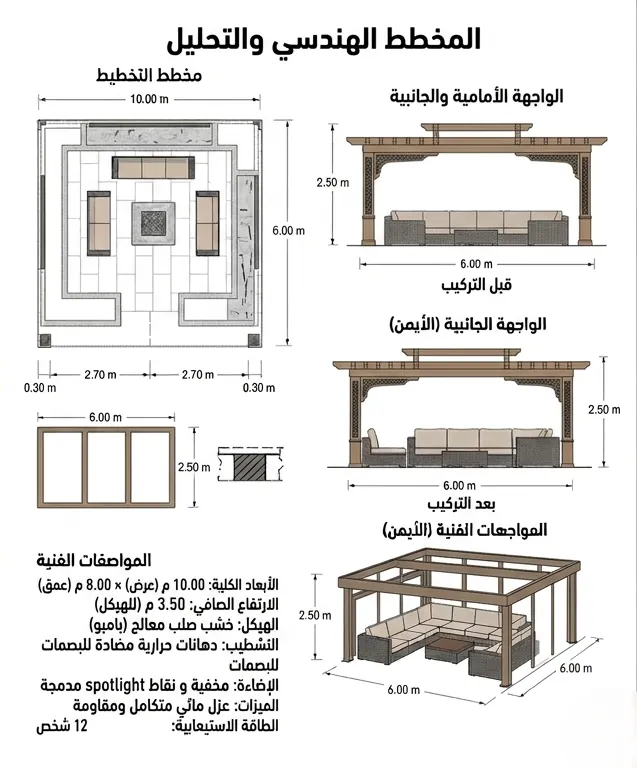 البرجولات الخشبية B