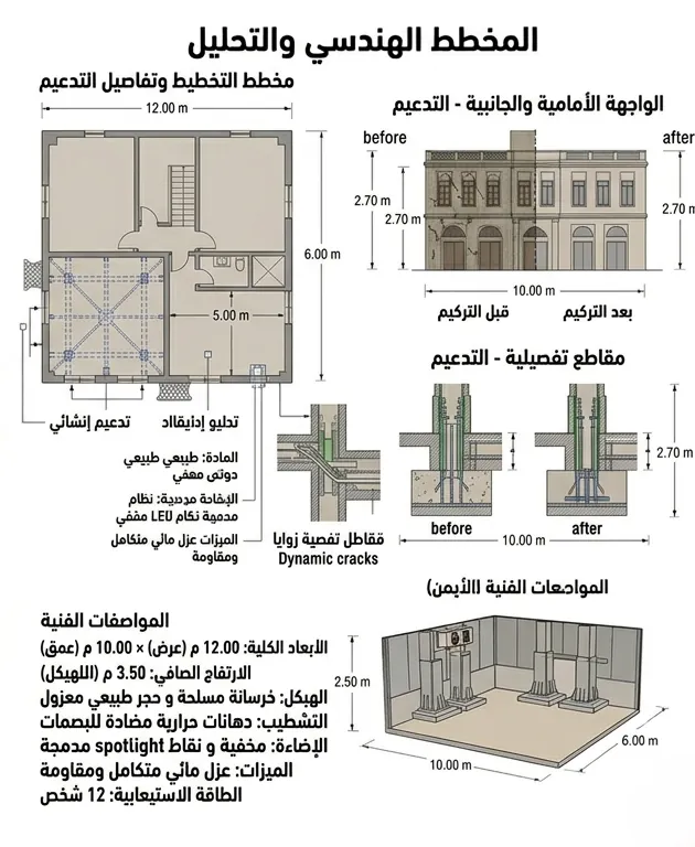 تدعيم الأعمدة والقواعد B