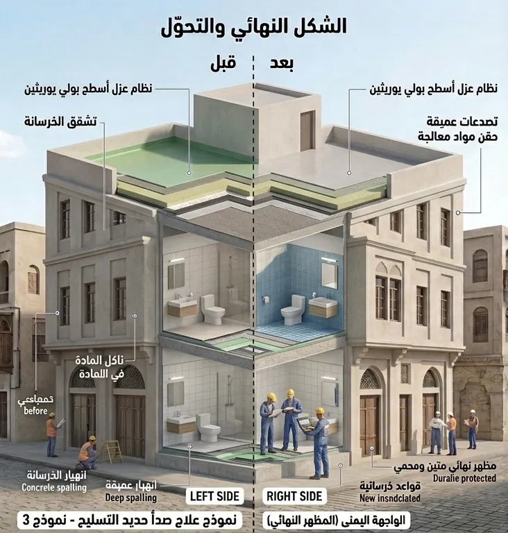 عزل الأسطح والحمامات A