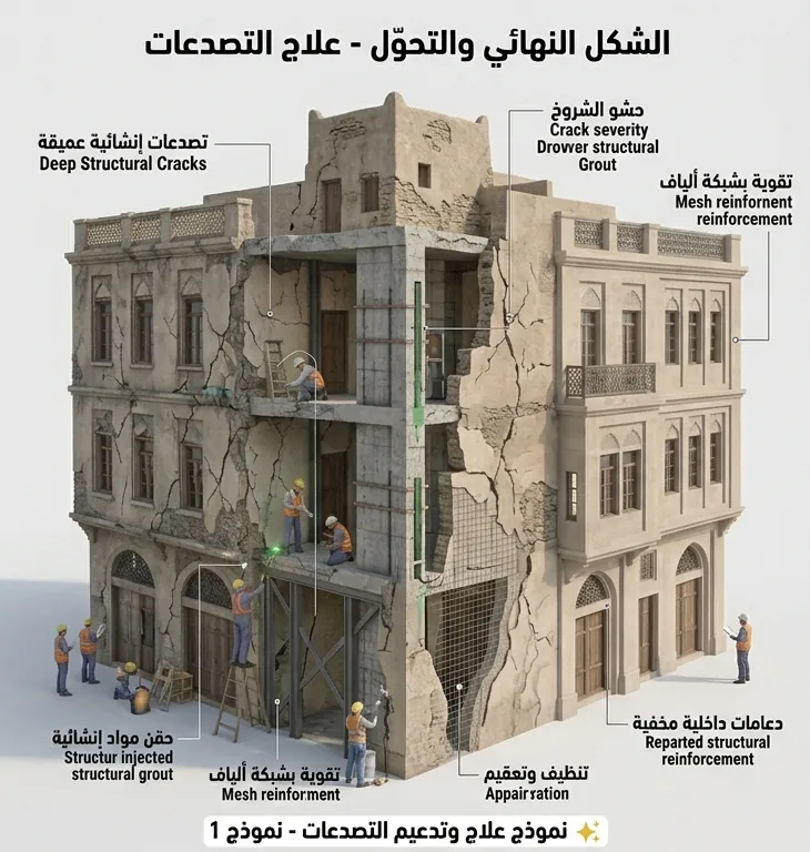 علاج التصدعات A