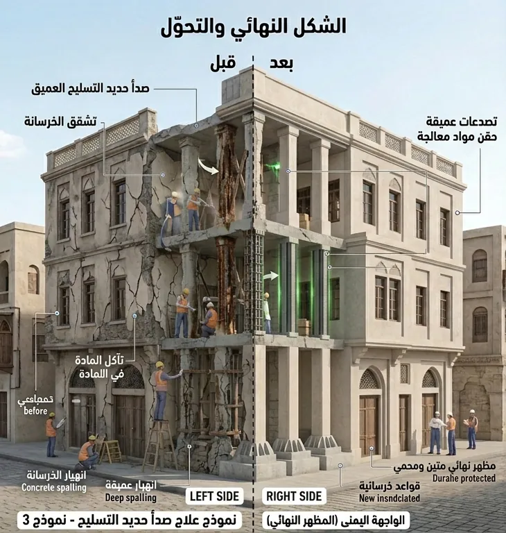 علاج صدأ حديد التسليح A