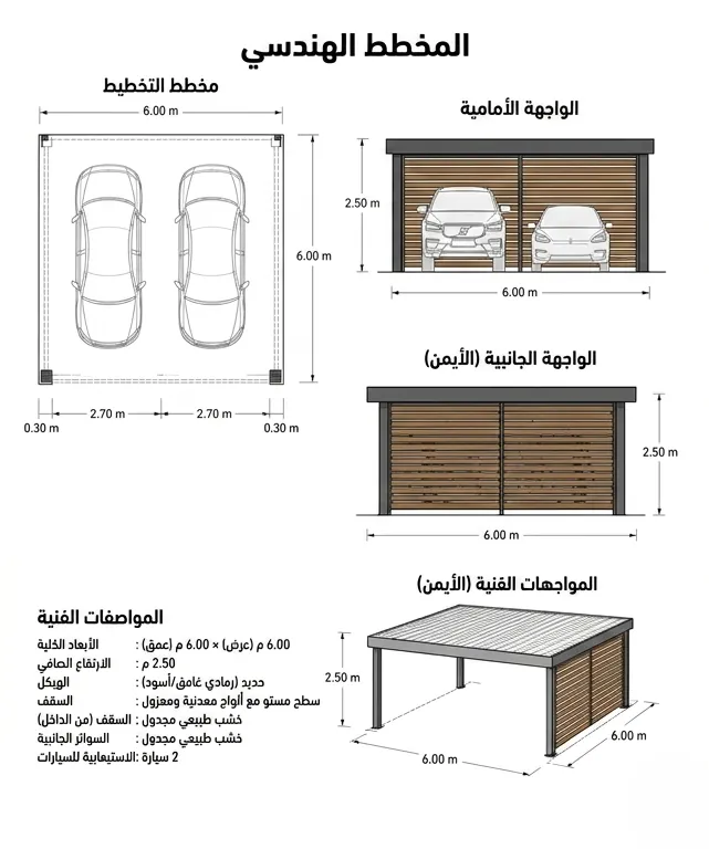 مظلات السيارات B