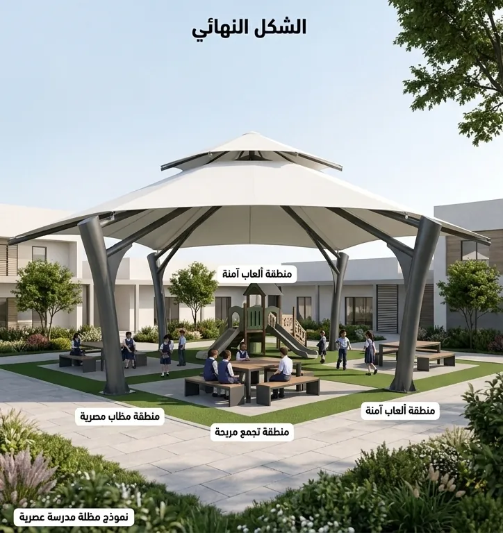مظلات المدارس A